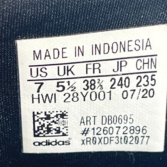 Adidas Cloudfoam Pure White Black Knit Running Shoes DB0695 Women's Size 7 - Picture 9 of 10